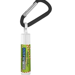 Holiday Lip Balm with Carabiner - Candy Canes