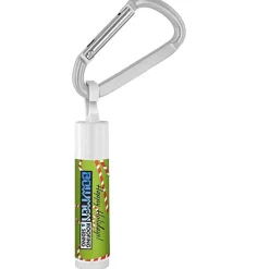 Holiday Lip Balm with Carabiner - Candy Canes