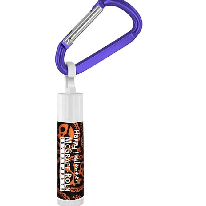 Holiday Lip Balm with Carabiner - Skulls