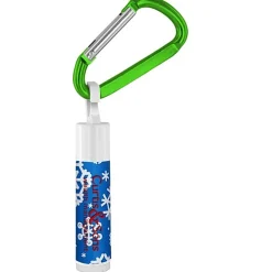 Holiday Lip Balm with Carabiner - Snowflakes
