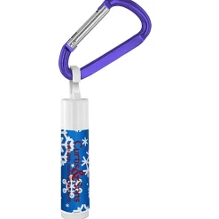 Holiday Lip Balm with Carabiner - Snowflakes