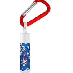 Holiday Lip Balm with Carabiner - Snowflakes