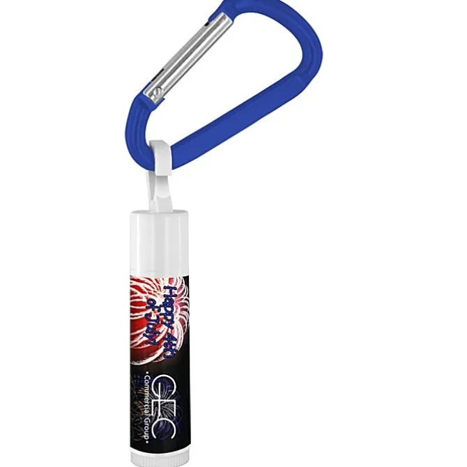 Holiday Lip Balm with Carabiner - Fireworks