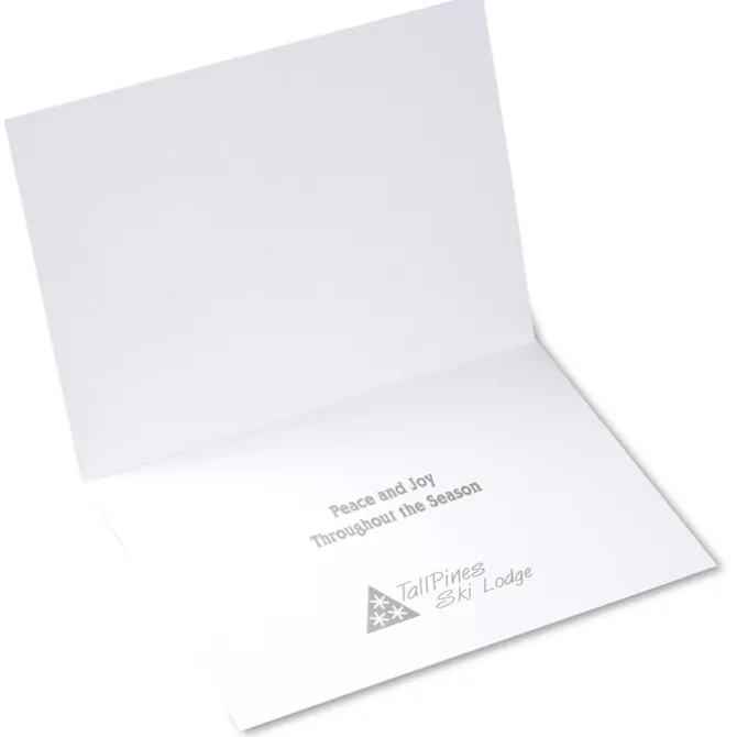 Holographic Snowflakes Greeting Card