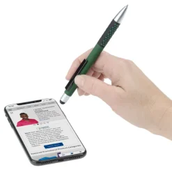 Honeycomb Soft Touch Stylus Metal Pen