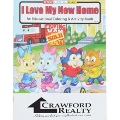 I Love My New Home Coloring Book