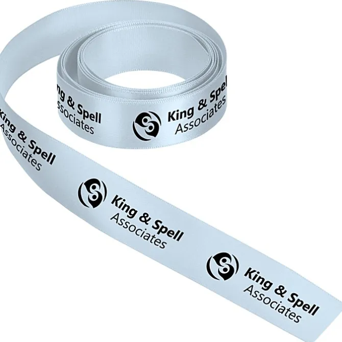 Imprinted Soft Polyester Ribbon - 7/8 inch