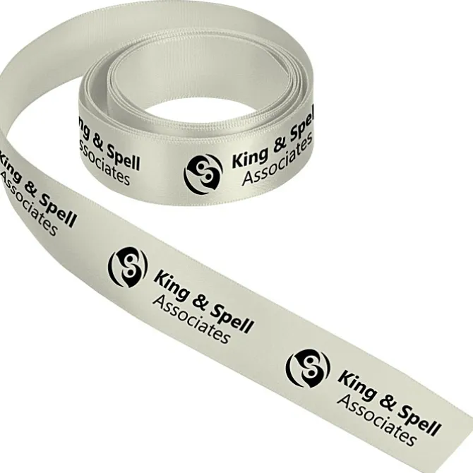 Imprinted Soft Polyester Ribbon - 7/8 inch