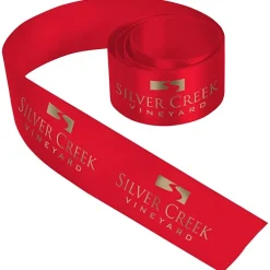 Imprinted Soft Polyester Ribbon - 1 1/2 inches