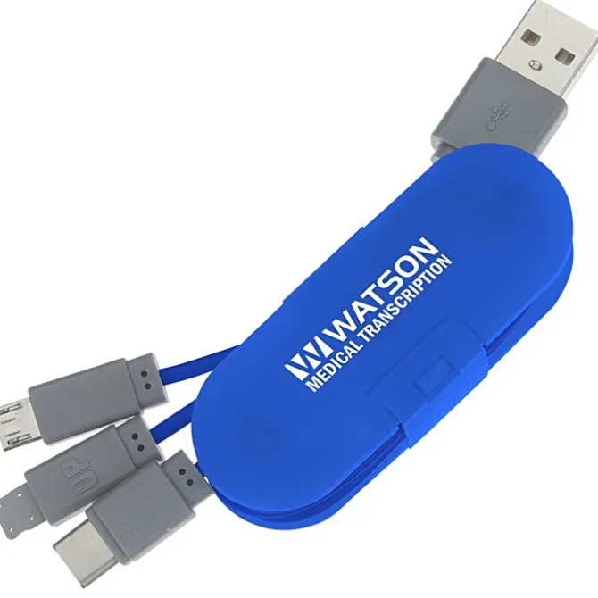 3-in-1 Cable Wrap with Phone Stand - 24 hr