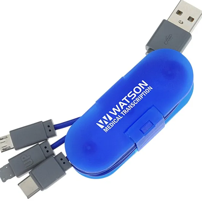 3-in-1 Cable Wrap with Phone Stand - 24 hr