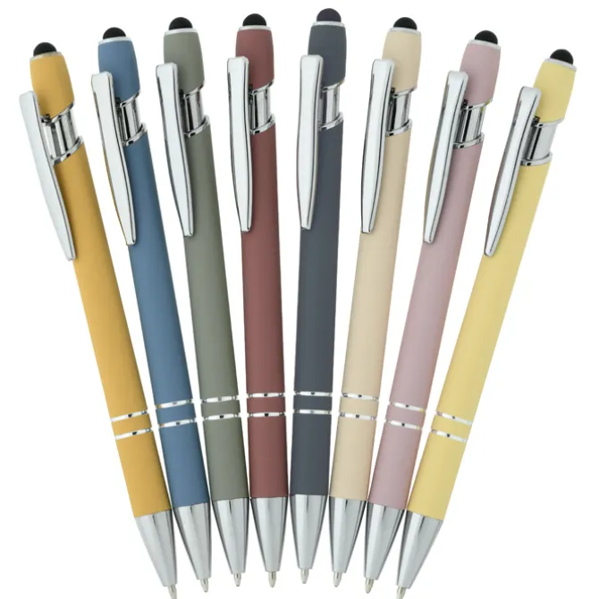 Incline Morandi Soft Touch Stylus Metal Pen - 24 hr