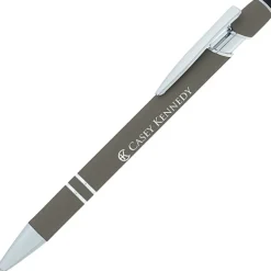 Incline Soft Touch Stylus Metal Pen - Laser Engraved