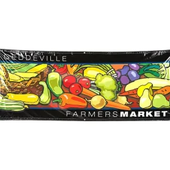 Indoor Banner with Rope on Corners - 4' x 10'