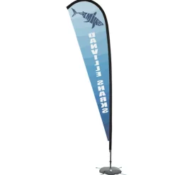 Indoor Elite Nylon Sail Sign - 11' - One Sided