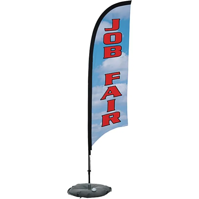 Indoor Razor Sail Sign - 7' - One Sided