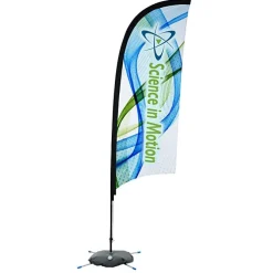 Indoor Razor Sail Sign - 9' - One Sided