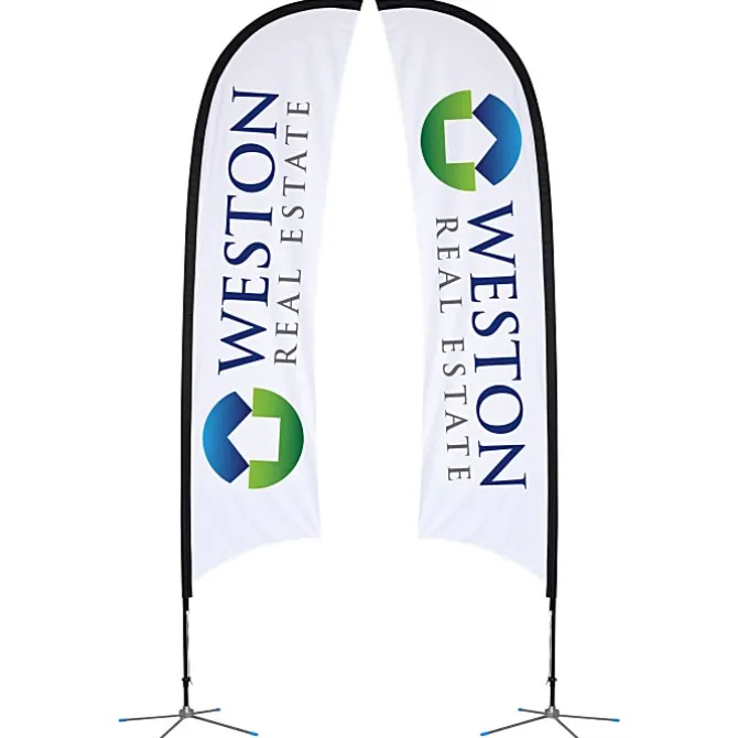 Indoor Razor Sail Sign - 13' - Two Sided