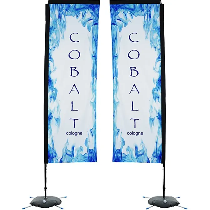 Indoor Rectangular Sail Sign - 10' - Two Sided
