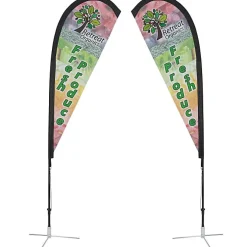 Indoor Sail Sign - 6' - Two Sided