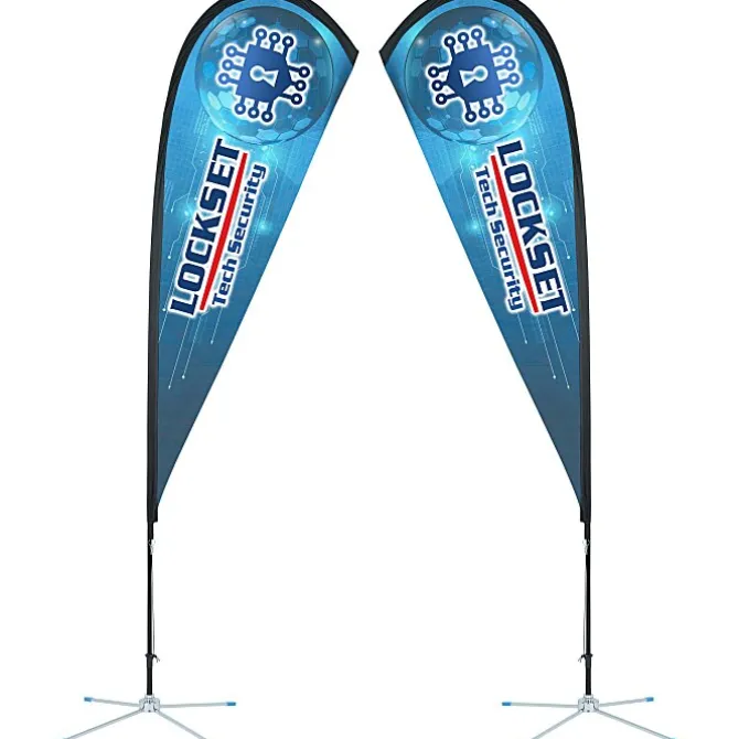 Indoor Sail Sign - 8' - Two Sided
