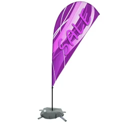 Indoor Value Sail Sign - 6 1/2 feet - One Sided