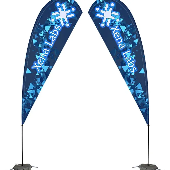Indoor Value Sail Sign - 13 feet - Two Sided