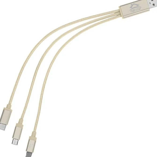 3-in-1 Metallic Charging Cable - 24 hr