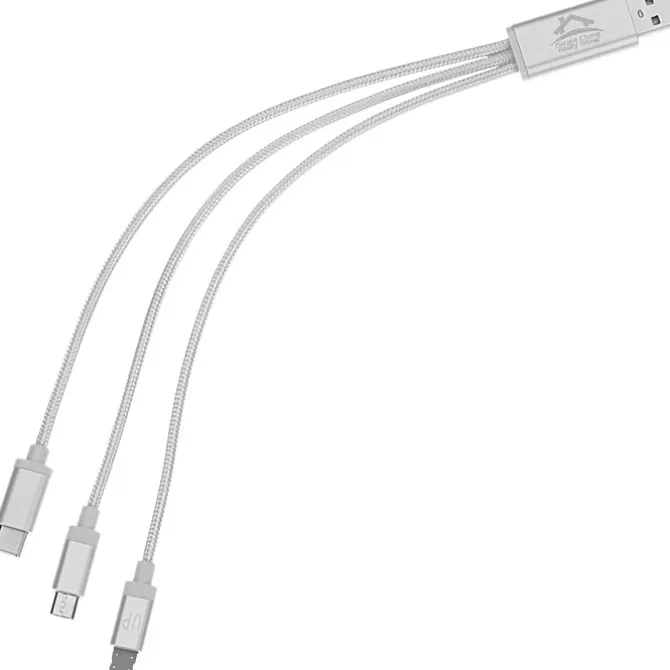 3-in-1 Metallic Charging Cable - 24 hr