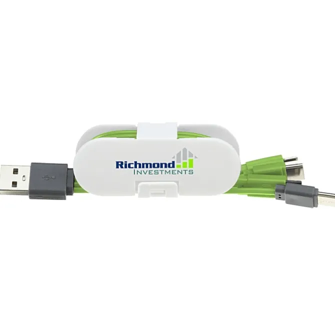 3-in-1 USB-C Cable Wrap with Phone Stand
