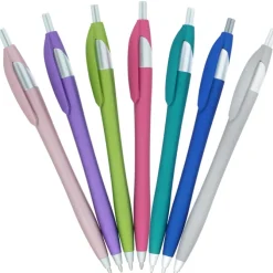 Javelin Soft Touch Pen - Metallic - Brights - Full Color