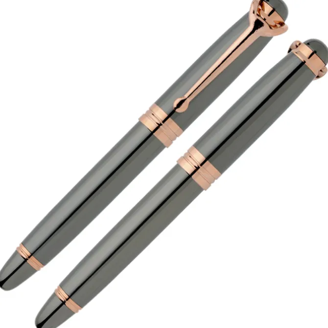 Jordan Twist Metal Pen and Rollerball Pen Set - 24 hr
