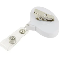 Jumbo Retractable Badge Holder - 40 inches - Oval - Opaque - Label