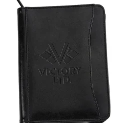 Junior Zippered Portfolio - Leather