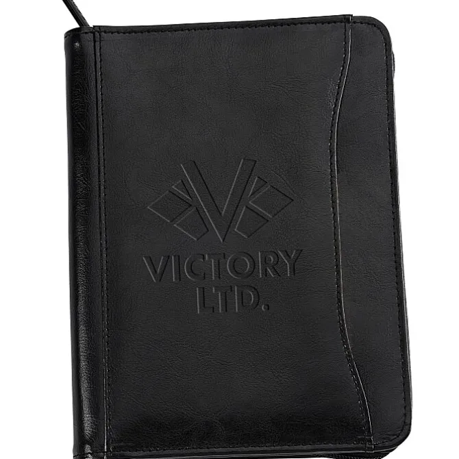 Junior Zippered Portfolio - Leather - 24 hr