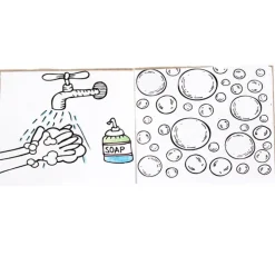Kid's Coloring Book To-Go Set - Stay Healthy - Full Color