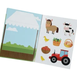 Kid's Reusable Sticker Activity Book - Farm