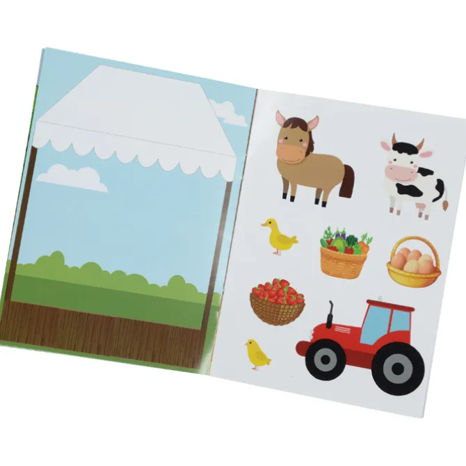 Kid's Reusable Sticker Activity Book - Farm