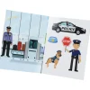Kid's Reusable Sticker Activity Book - Police Station