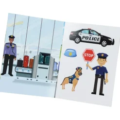 Kid's Reusable Sticker Activity Book - Police Station