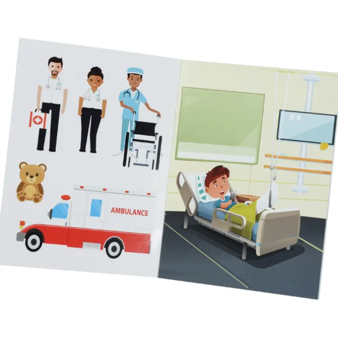 Kid's Reusable Sticker Activity Book - Hospital