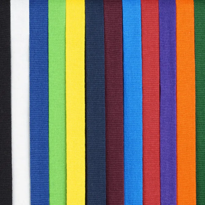 Knit Cotton Lanyard - 3/4 inches - 2 Bulldog Clips