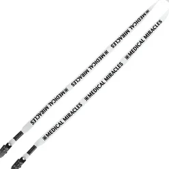 Knit Cotton Lanyard - 5/8 inches - 2 Bulldog Clips - 24 hr