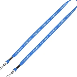 Knit Cotton Lanyard - 5/8 inches - 2 Swivel Hooks