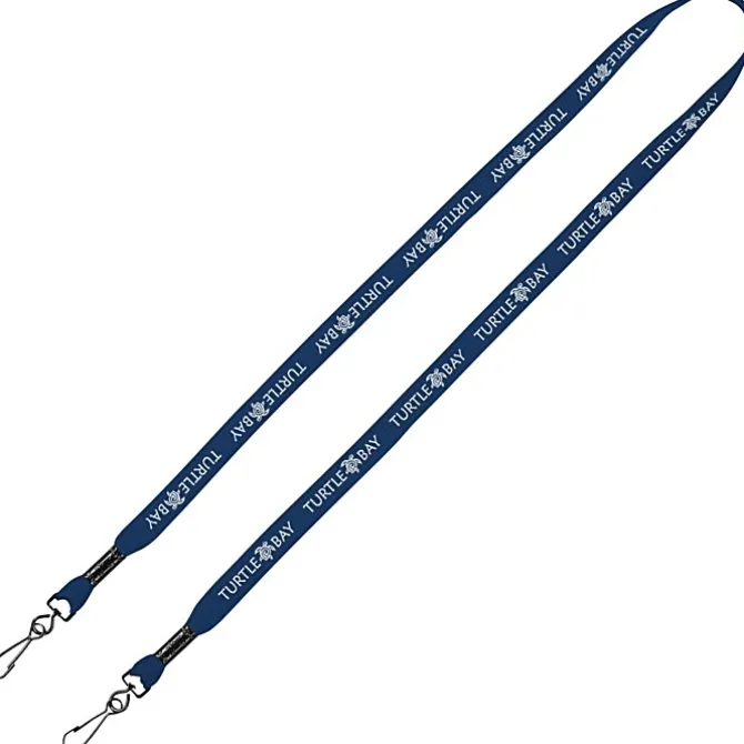 Knit Cotton Lanyard - 5/8 inches - 2 Swivel Hooks - 24 hr