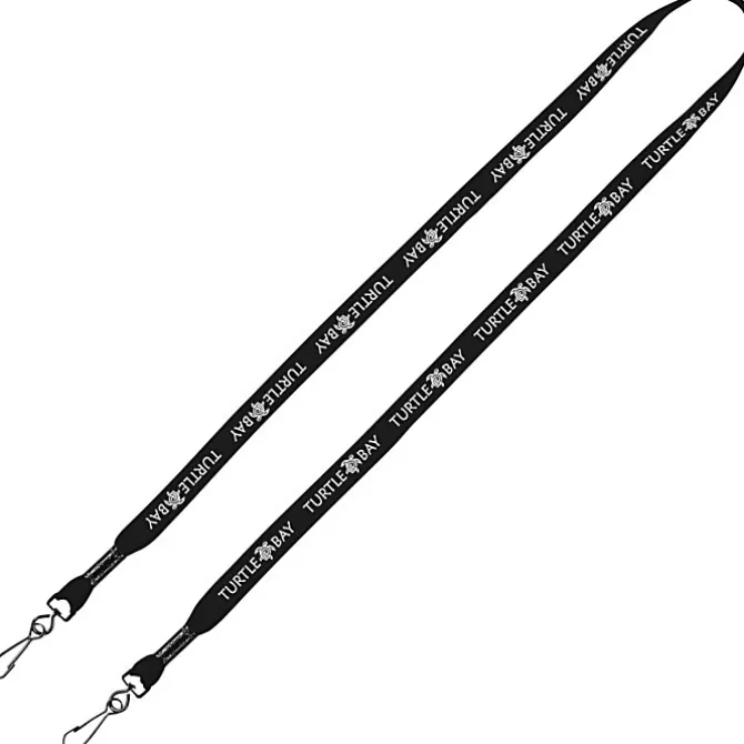 Knit Cotton Lanyard - 5/8 inches - 2 Swivel Hooks - 24 hr