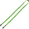 Knit Cotton Lanyard with Neck Clasp - 5/8 inches - 2 Bulldog Clips