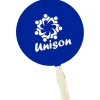 Kraft Back Hand Fan - 8 inches Round