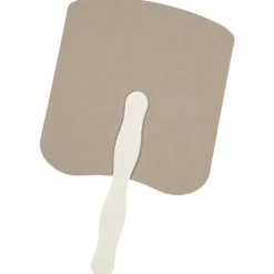 Kraft Back Hand Fan - Slice