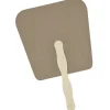 Kraft Back Hand Fan - Tapered Square